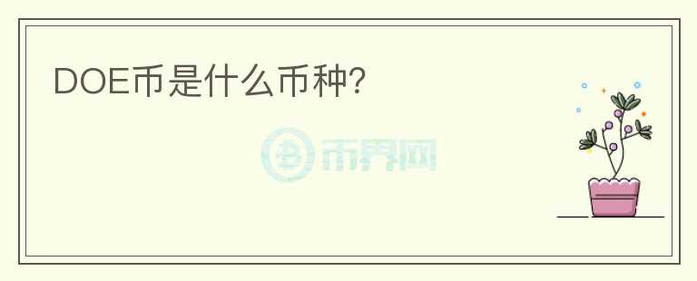 DOE幣是什么幣種？