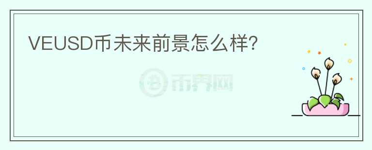 VEUSD幣未來前景怎么樣？