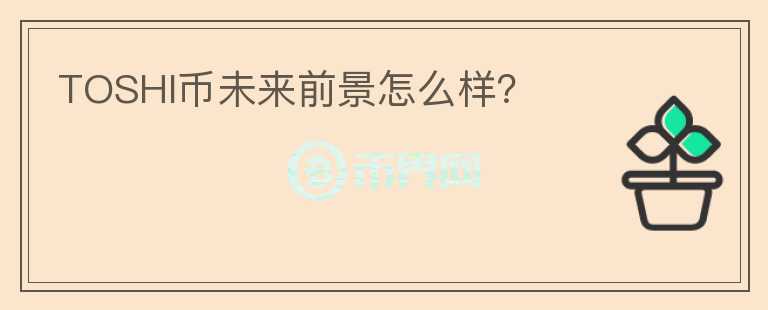 TOSHI幣未來前景怎么樣？
