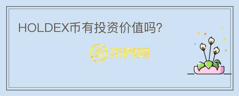 HOLDEX幣有投資價值嗎？