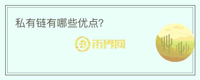 私有鏈有哪些優(yōu)點(diǎn)？