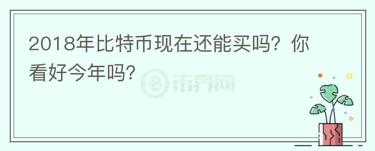 2018年比特幣現(xiàn)在還能買嗎？你看好今年嗎？