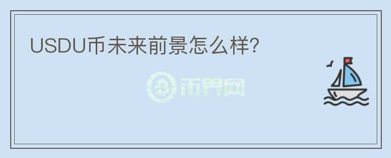 USDU幣未來前景怎么樣？