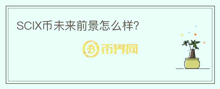 SCIX幣未來前景怎么樣？
