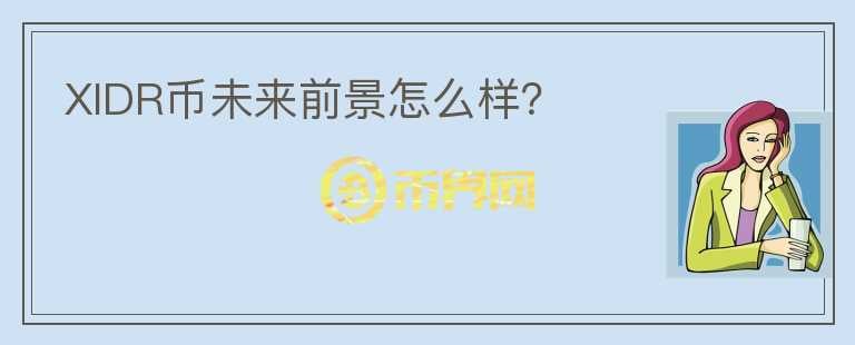 XIDR幣未來前景怎么樣？