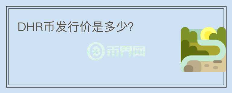 DHR幣發(fā)行價(jià)是多少？