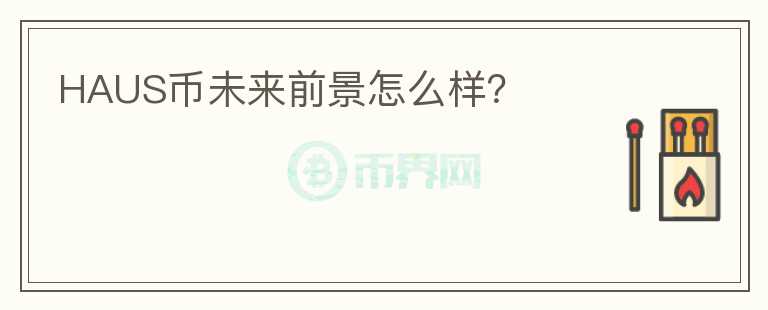 HAUS幣未來前景怎么樣？