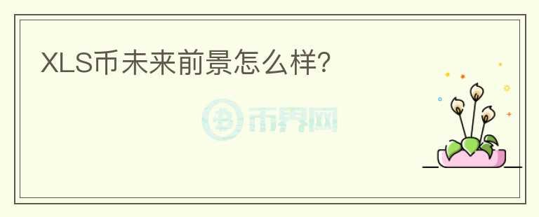 XLS幣未來前景怎么樣？