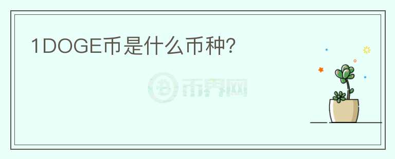 1DOGE幣是什么幣種？