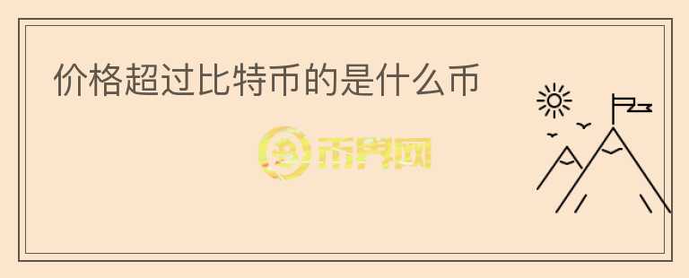 價(jià)格超過比特幣的是什么幣