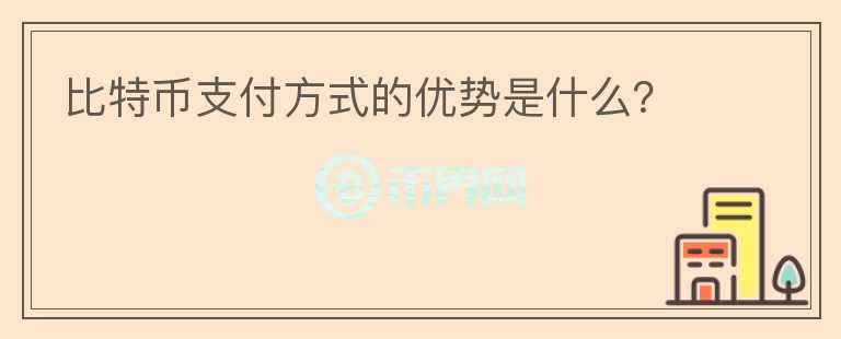 比特幣支付方式的優(yōu)勢(shì)是什么？
