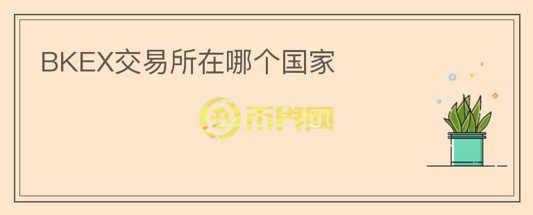 BKEX交易所在哪個(gè)國(guó)家