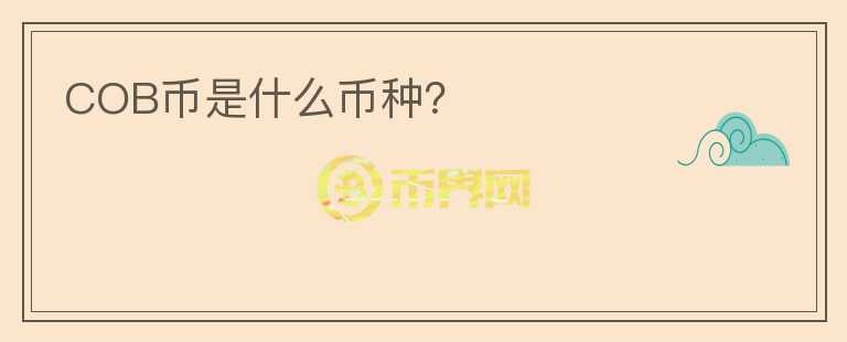 COB幣是什么幣種？