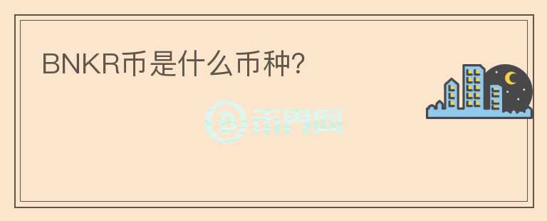 BNKR幣是什么幣種？