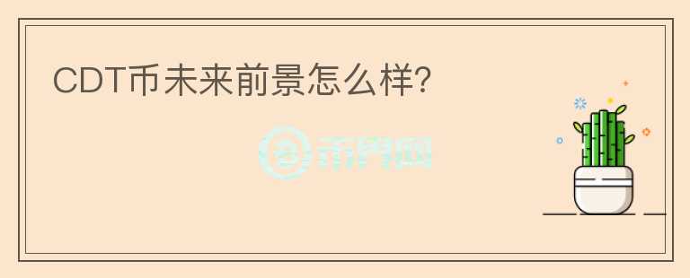 CDT幣未來前景怎么樣？