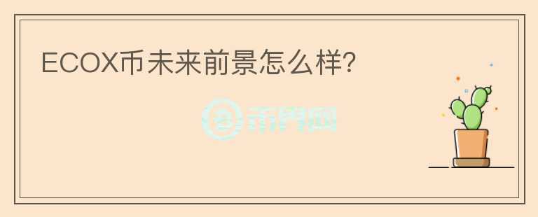 ECOX幣未來前景怎么樣？
