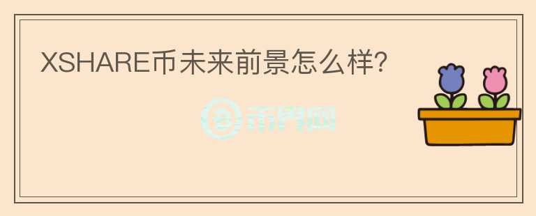 XSHARE幣未來前景怎么樣？