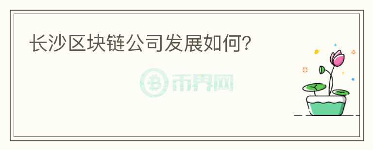 長(zhǎng)沙區(qū)塊鏈公司發(fā)展如何？