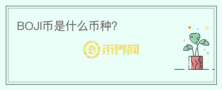 BOJI幣是什么幣種？