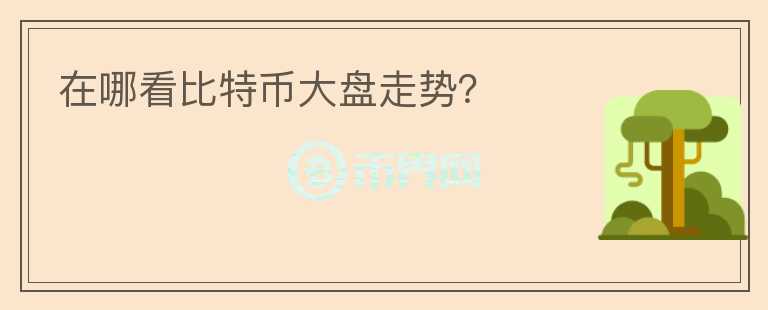 在哪看比特幣大盤走勢(shì)？