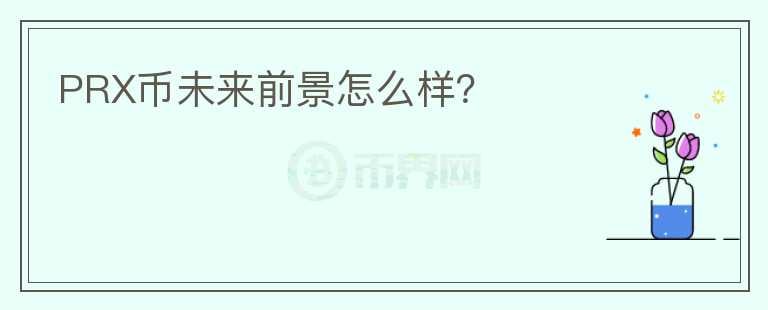 PRX幣未來前景怎么樣？
