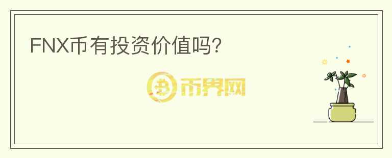 FNX幣有投資價值嗎？