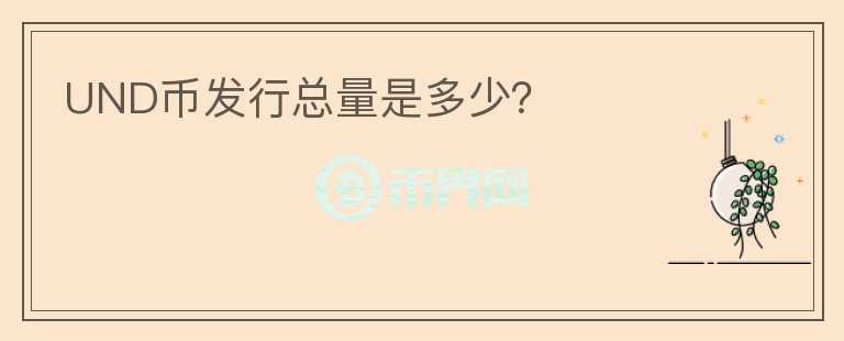 UND幣發(fā)行總量是多少？