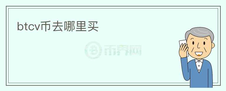 btcv幣去哪里買