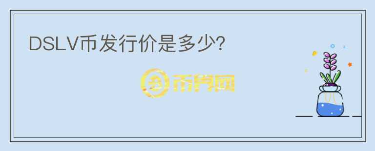 DSLV幣發(fā)行價(jià)是多少？