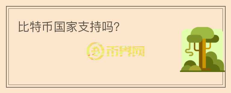 比特幣國(guó)家支持嗎？