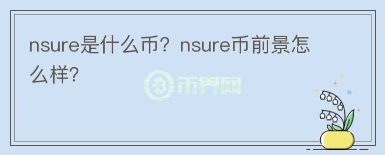 nsure是什么幣？nsure幣前景怎么樣？