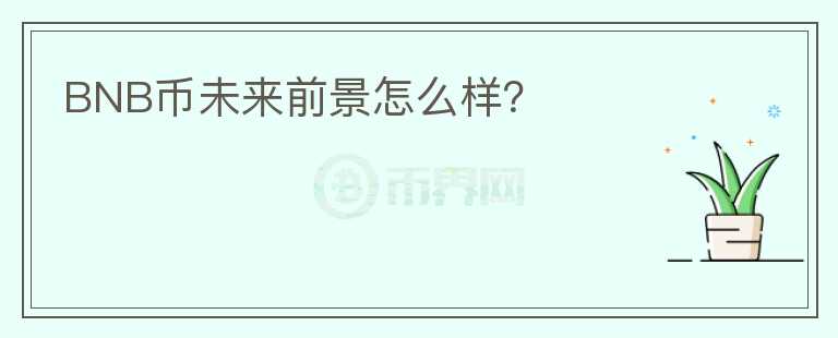 BNB幣未來前景怎么樣？