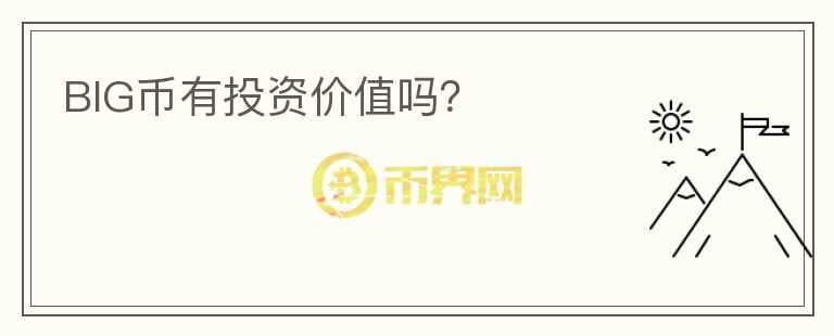 BIG幣有投資價(jià)值嗎？
