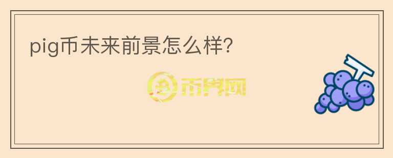 pig幣未來前景怎么樣？