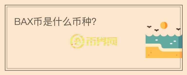 BAX幣是什么幣種？