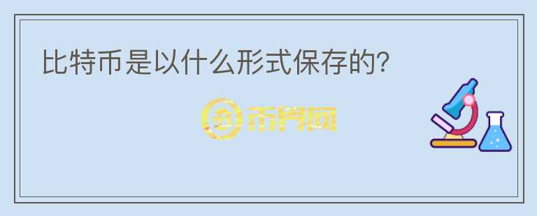 比特幣是以什么形式保存的？