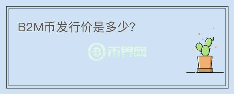 B2M幣發(fā)行價(jià)是多少？