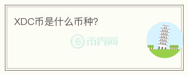 XDC幣是什么幣種？