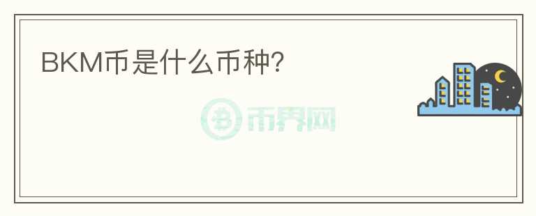 BKM幣是什么幣種？