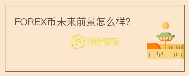 FOREX幣未來前景怎么樣？