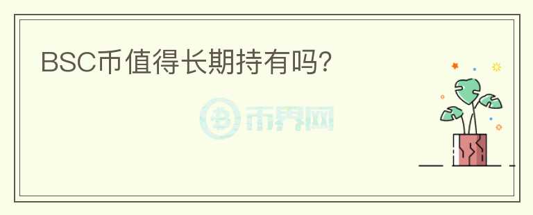 BSC幣值得長(zhǎng)期持有嗎？