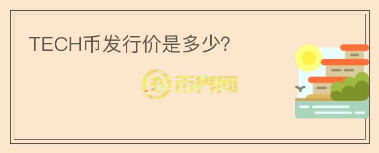 TECH幣發(fā)行價是多少？