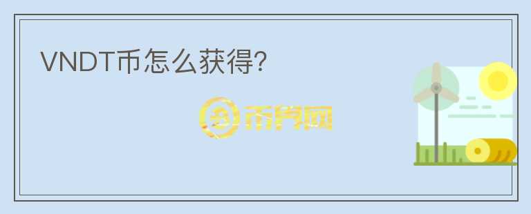 VNDT幣怎么獲得？
