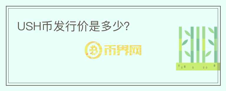 USH幣發(fā)行價是多少？