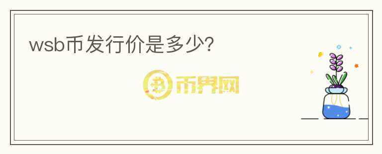 wsb幣發(fā)行價是多少？