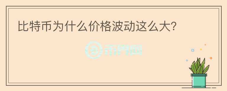 比特幣為什么價(jià)格波動(dòng)這么大？