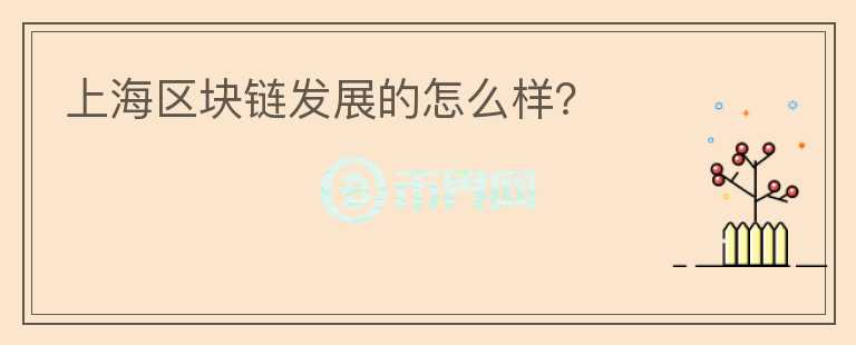 上海區(qū)塊鏈發(fā)展的怎么樣？