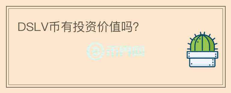 DSLV幣有投資價(jià)值嗎？