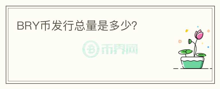 BRY幣發(fā)行總量是多少？