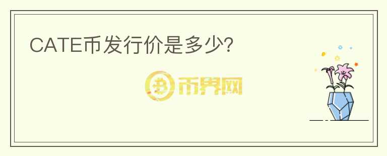 CATE幣發(fā)行價(jià)是多少？